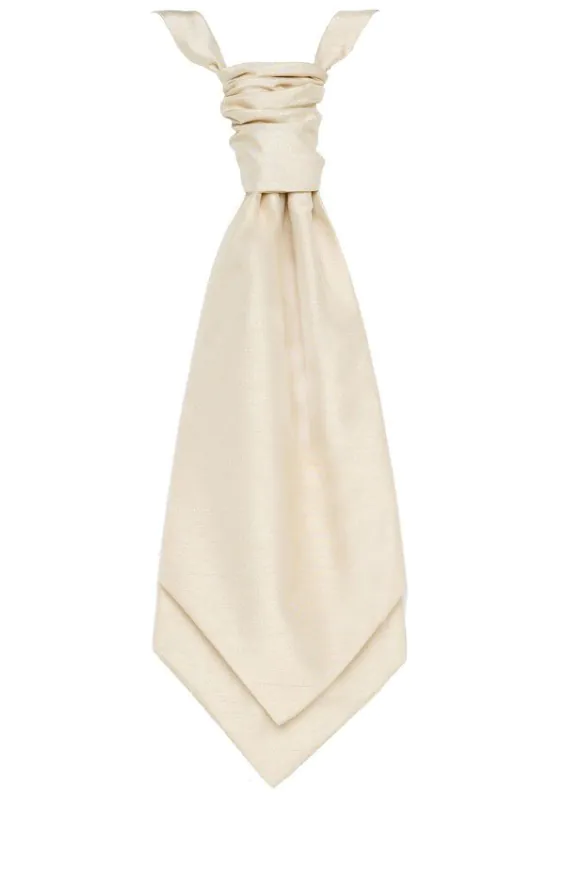 Gold Dupion Cravat (Pre-Tied & Hand Tied)