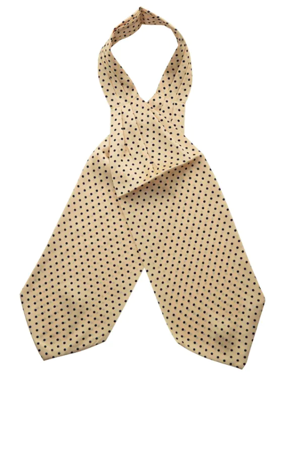 Daywear Cravat in Yellow with Blue Polka Dots - photo 2 Daywear Cravat in Yellow with Blue Polka Dots - photo 2