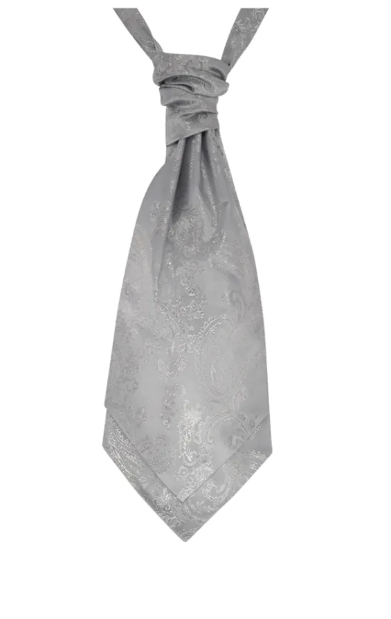 Antique Silver Paisley Cravat