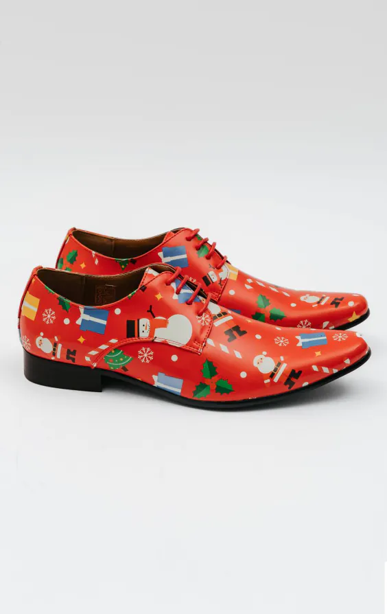 Dobell Red Christmas Festive Fun Christmas Novelty Shoes Dobell Red Christmas Festive Fun Christmas Novelty Shoes