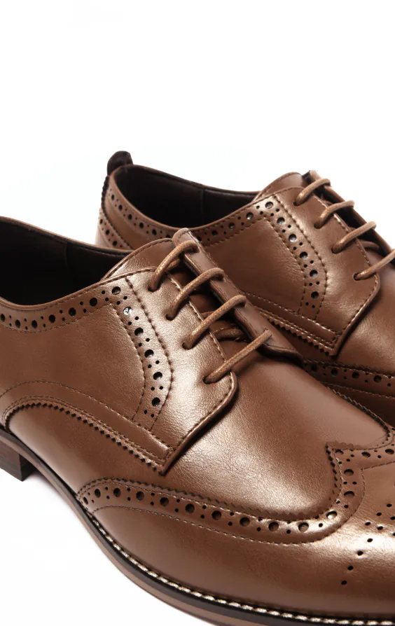 Dobell Tan Derby Brogue Shoes - photo 3 Dobell Tan Derby Brogue Shoes - photo 3