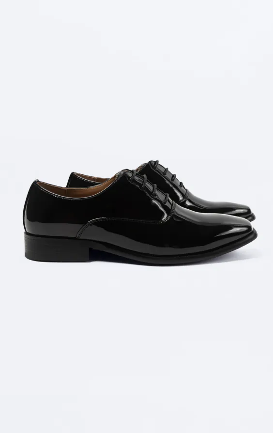 Dobell Black Classic Patent Dress Shoes Dobell Black Classic Patent Dress Shoes