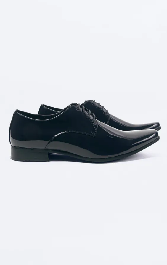 Navy Patent Contemporary Dress Shoes Navy Patent Contemporary Dress Shoes