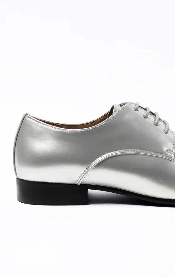 Silver Patent Contemporary Dress Shoes - photo 4 Silver Patent Contemporary Dress Shoes - photo 4
