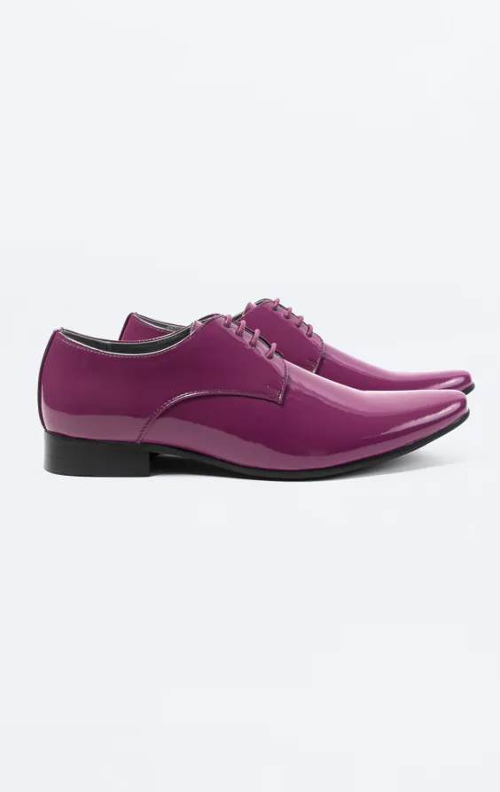 Purple Patent Contemporary Dress Shoes Purple Patent Contemporary Dress Shoes