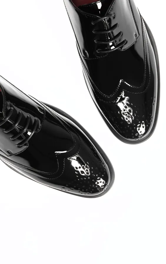 Black Patent Brogue Shoes - photo 1 Black Patent Brogue Shoes - photo 1