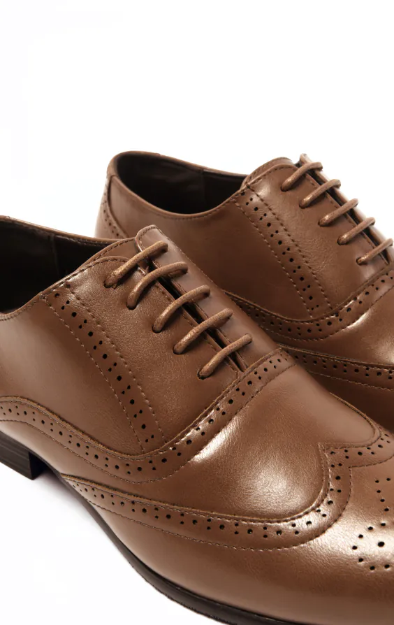 Dobell Tan Oxford Brogue Shoes - photo 3 Dobell Tan Oxford Brogue Shoes - photo 3