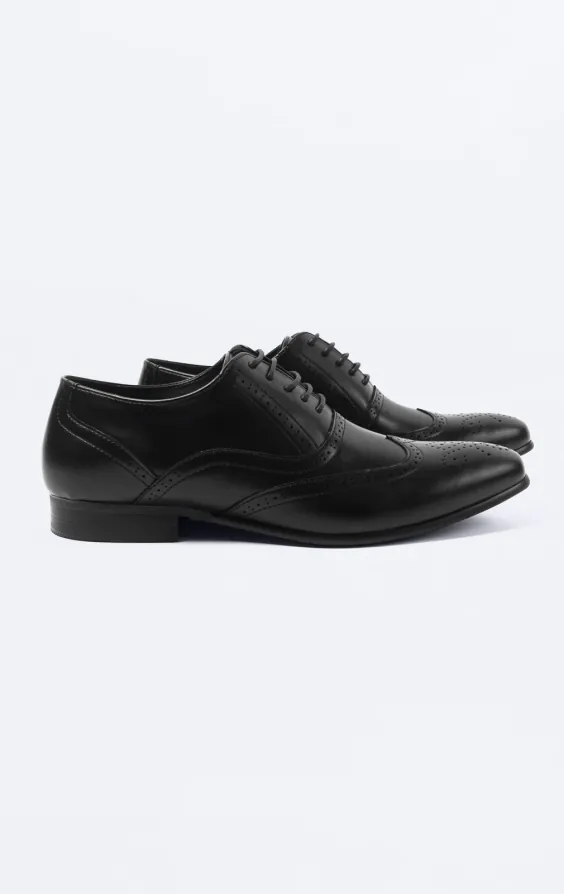 Dobell Black Oxford Brogue Shoes Dobell Black Oxford Brogue Shoes