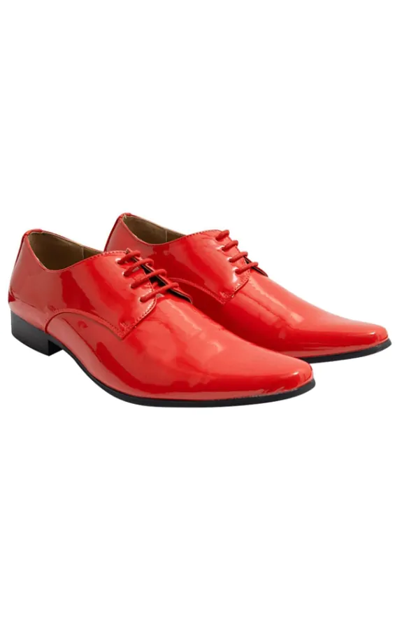 Dobell Red Patent Contemporary Dress Shoes Dobell
