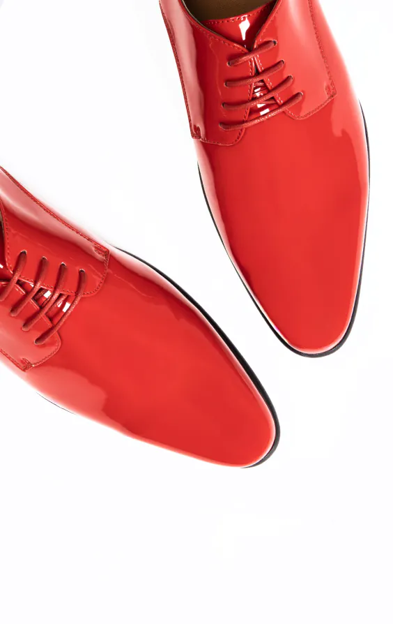 Red Patent Contemporary Dress Shoes | Dobell