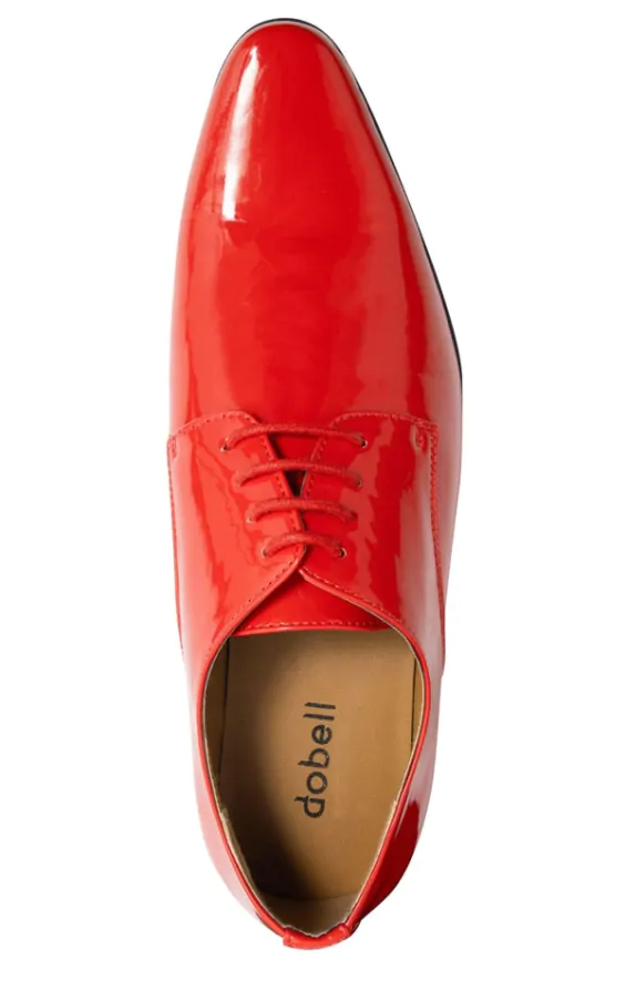Dobell Red Patent Contemporary Dress Shoes Dobell