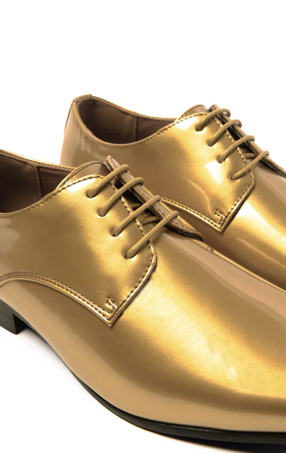 Gold Patent Contemporary Dress Shoes - photo 3 Gold Patent Contemporary Dress Shoes - photo 3