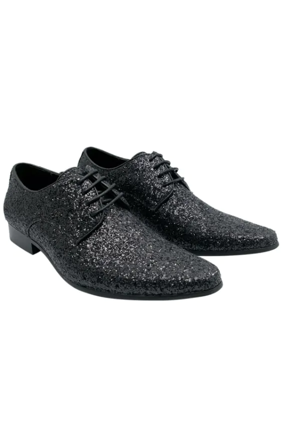Sparkly black dress shoes on sale