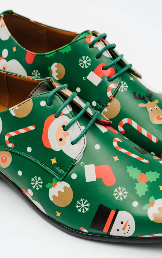 Dobell Green Santa & Friends Christmas Novelty Shoes - photo 3 Dobell Green Santa & Friends Christmas Novelty Shoes - photo 3