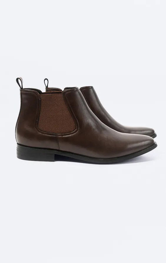 Dobell Dark Brown Chelsea Boots Dobell Dark Brown Chelsea Boots