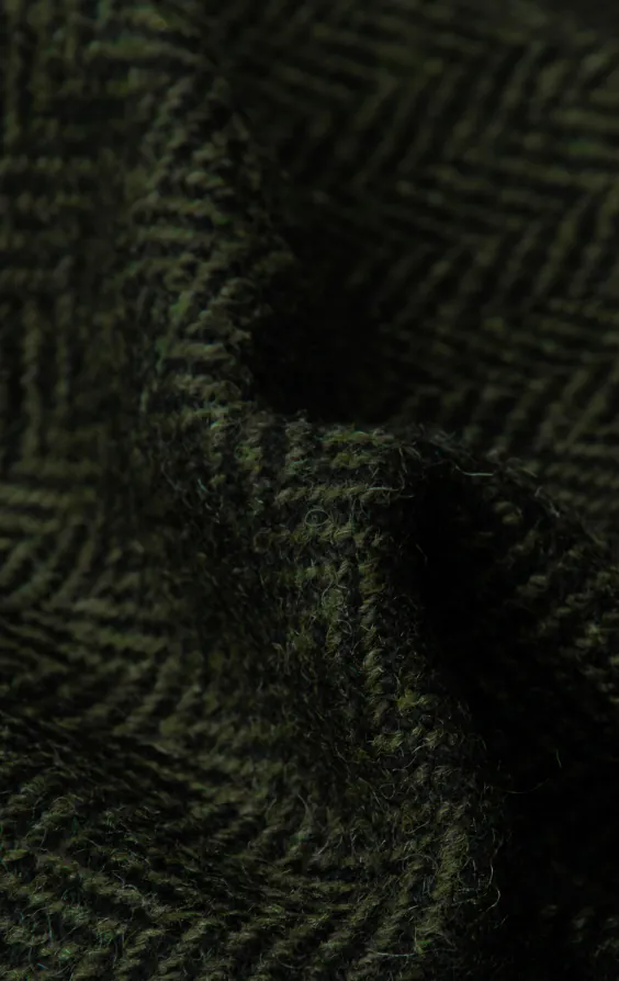Green Herringbone Tweed Vest with Patch Pockets - photo 4 Green Herringbone Tweed Vest with Patch Pockets - photo 4