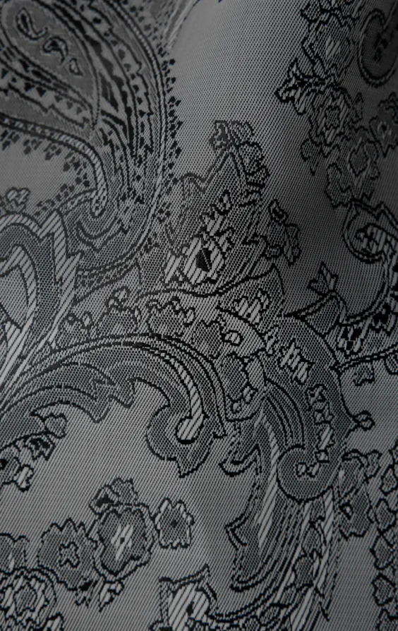 Grey Paisley Bow Tie - photo 2