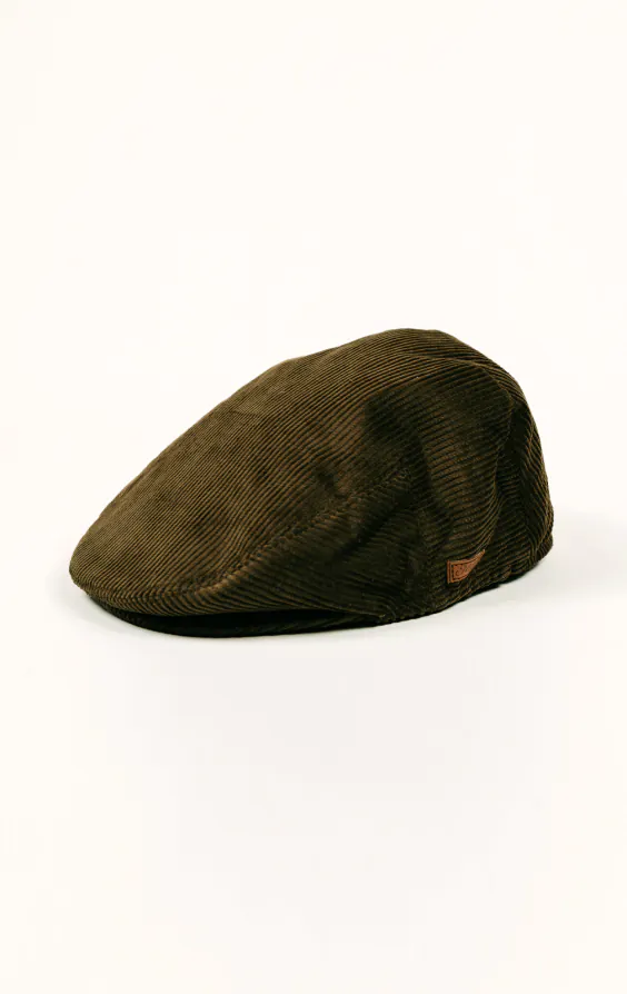 Olive Green Classic Corduroy Flat Cap Olive Green Classic Corduroy Flat Cap