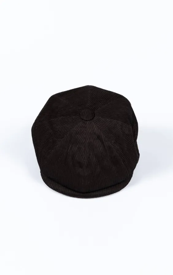 Black Corduroy Newsboy Cap - photo 1 Black Corduroy Newsboy Cap - photo 1