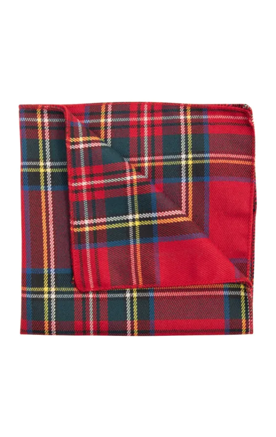 Red Tartan Handkerchief