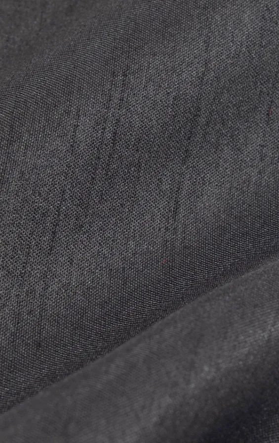 Dark Grey Dupion Handkerchief - photo 1