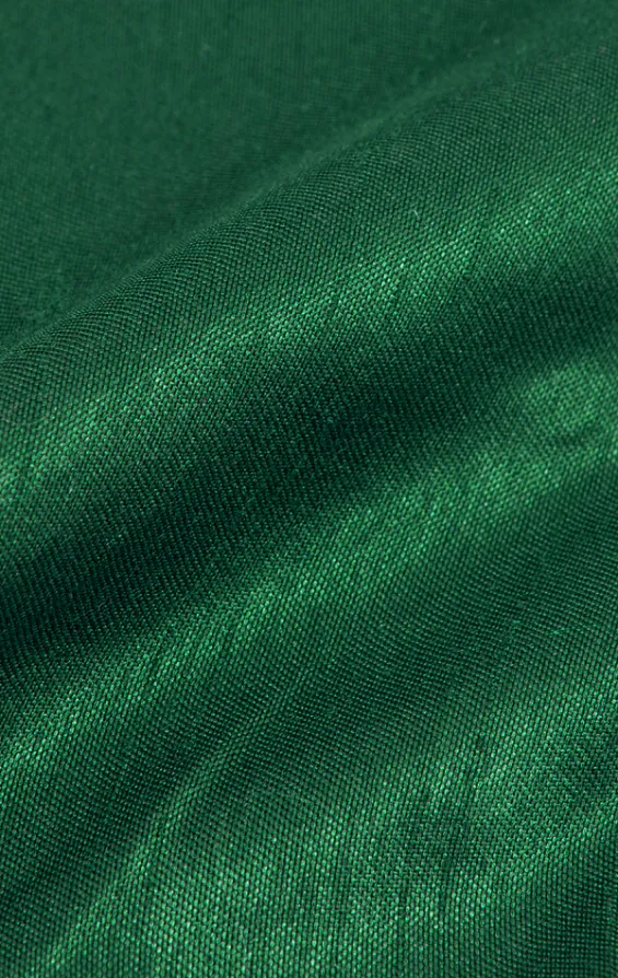 Racing Green Dupion Handkerchief - photo 1