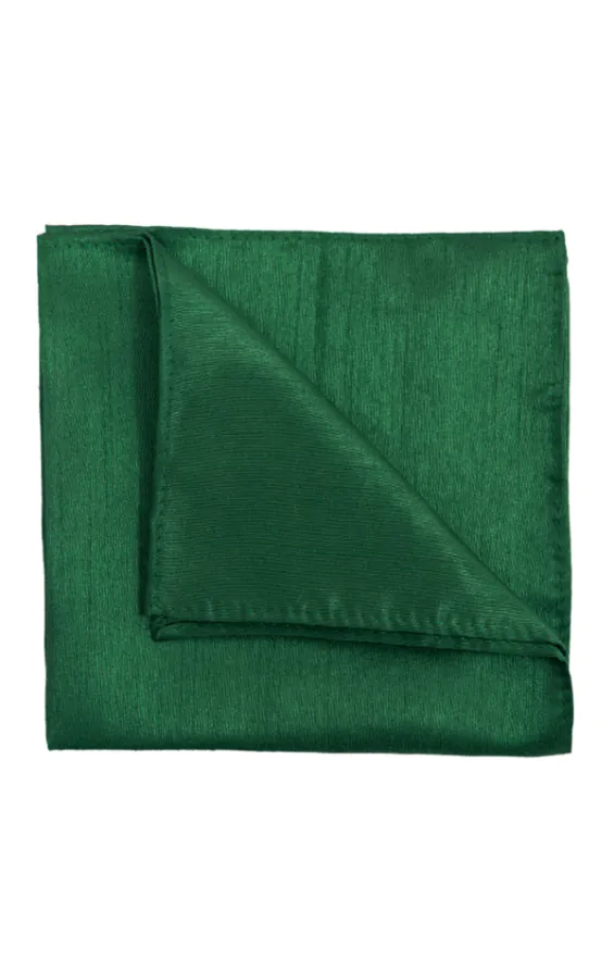 Racing Green Dupion Handkerchief