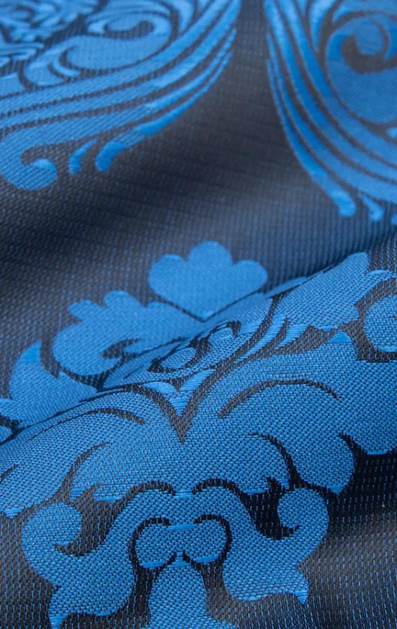 Blue Victorian Jacquard Handkerchief - photo 1
