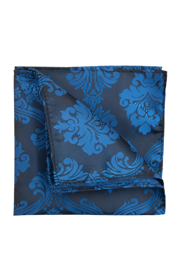 Blue Victorian Jacquard Handkerchief