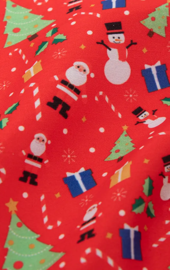 Festive Fun Red Christmas Handkerchief - photo 1 Festive Fun Red Christmas Handkerchief - photo 1