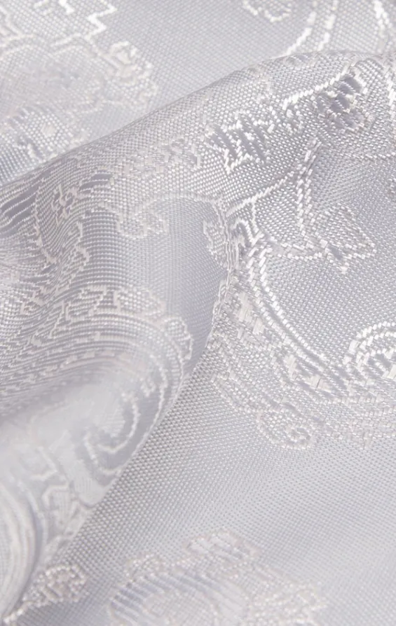 Dobell Silver Paisley Handkerchief - photo 1 Dobell Silver Paisley Handkerchief - photo 1