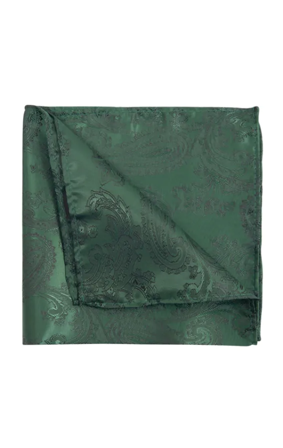 Dobell Racing Green Paisley Handkerchief Dobell Racing Green Paisley Handkerchief