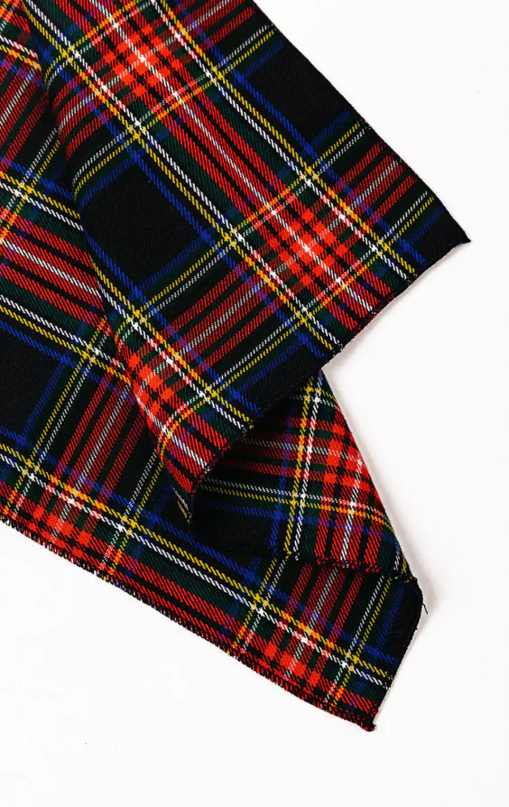 Navy Blue Tartan Handkerchief - photo 1 Navy Blue Tartan Handkerchief - photo 1