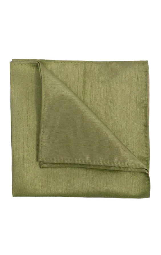 Green Dupion Handkerchief Green Dupion Handkerchief