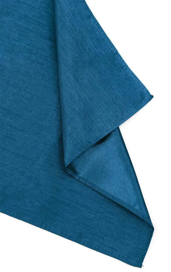 Moroccan Blue Dupion Handkerchief - photo 1 Moroccan Blue Dupion Handkerchief - photo 1
