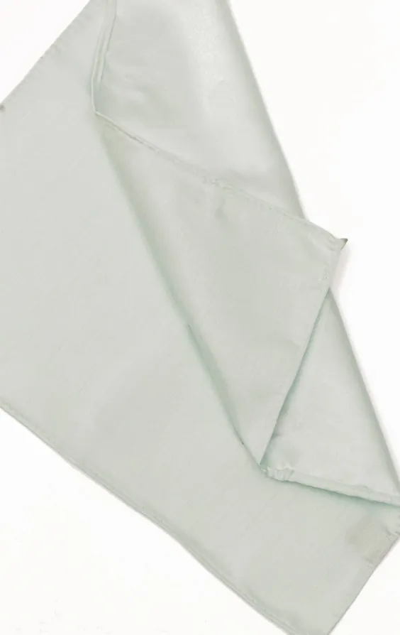 Light Green Dupion Handkerchief - photo 1 Light Green Dupion Handkerchief - photo 1