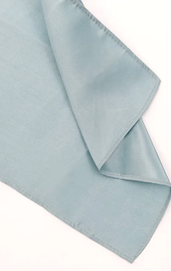 Powder Blue Dupion Handkerchief - photo 1 Powder Blue Dupion Handkerchief - photo 1