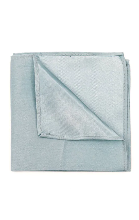 Powder Blue Dupion Handkerchief Powder Blue Dupion Handkerchief