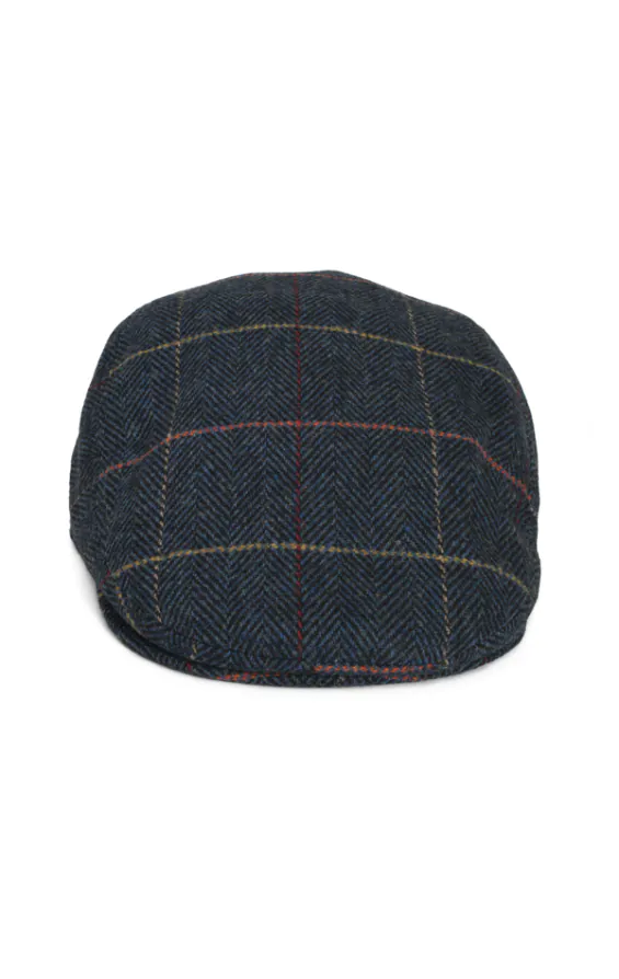 Dark Blue Check Tweed Flat Cap - photo 1 Dark Blue Check Tweed Flat Cap - photo 1