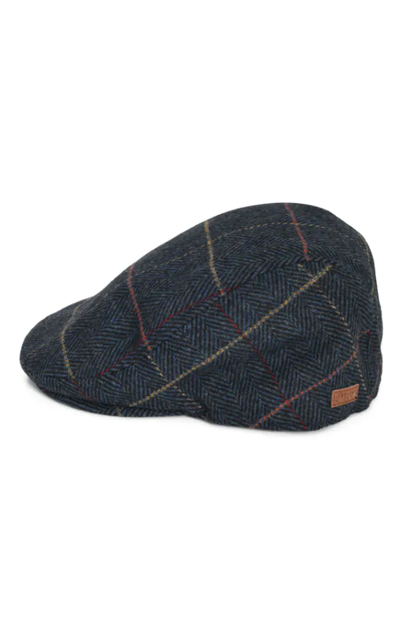 Dark Blue Check Tweed Flat Cap - photo 2 Dark Blue Check Tweed Flat Cap - photo 2