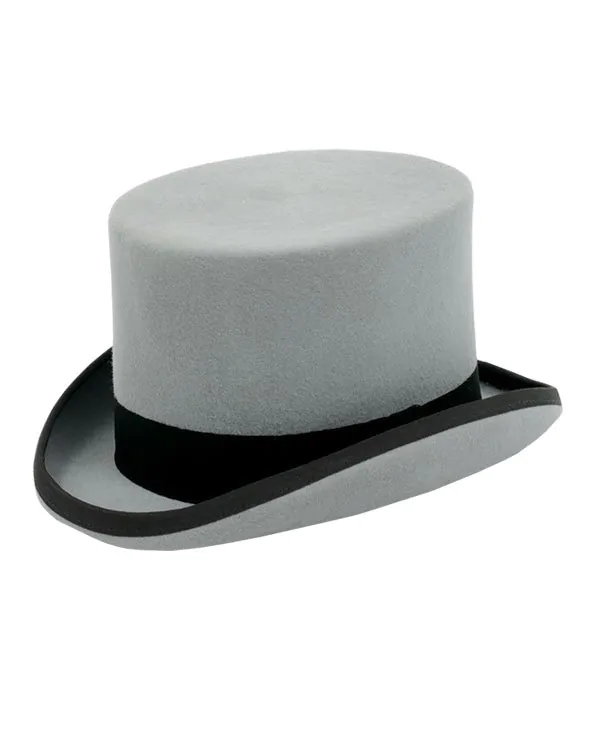 Dobell Grey 100% Wool Classic Top Hat Dobell Grey 100% Wool Classic Top Hat