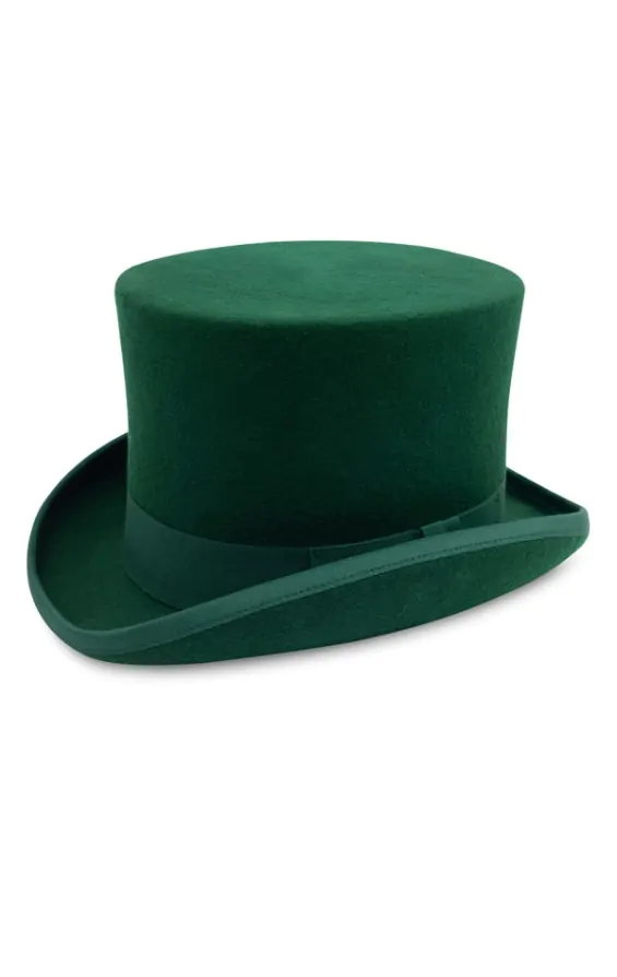 Dobell Racing Green 100 Wool Classic Top Hat Dobell
