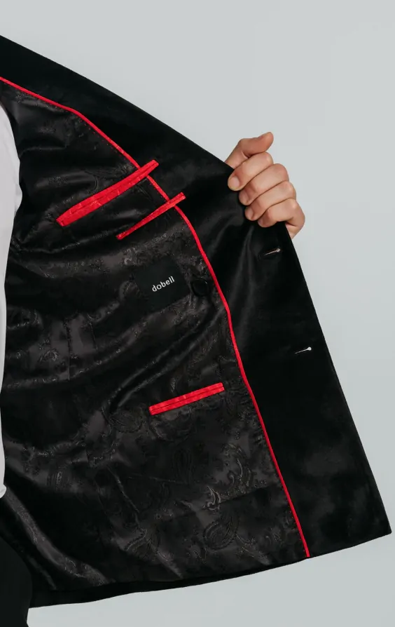 doublet 20AW VELOUR CUTT OFF JACKET Double Breasted Black