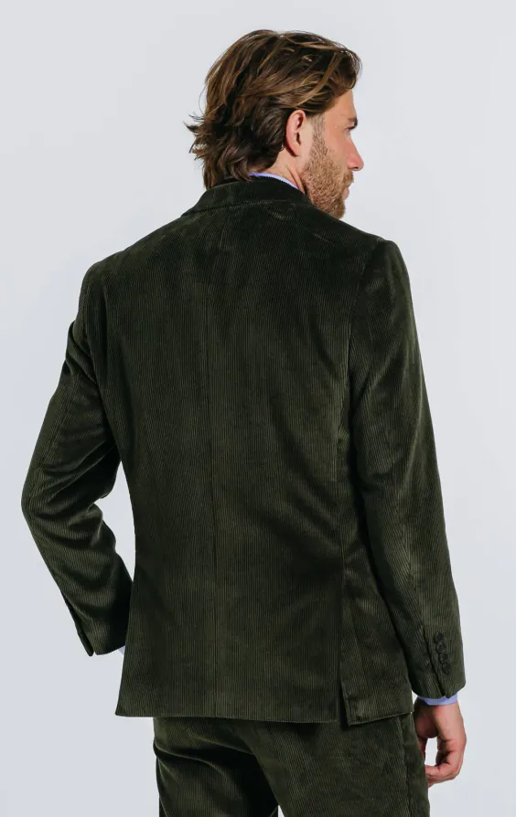Double Breasted Green Corduroy Jacket - photo 1 Double Breasted Green Corduroy Jacket - photo 1