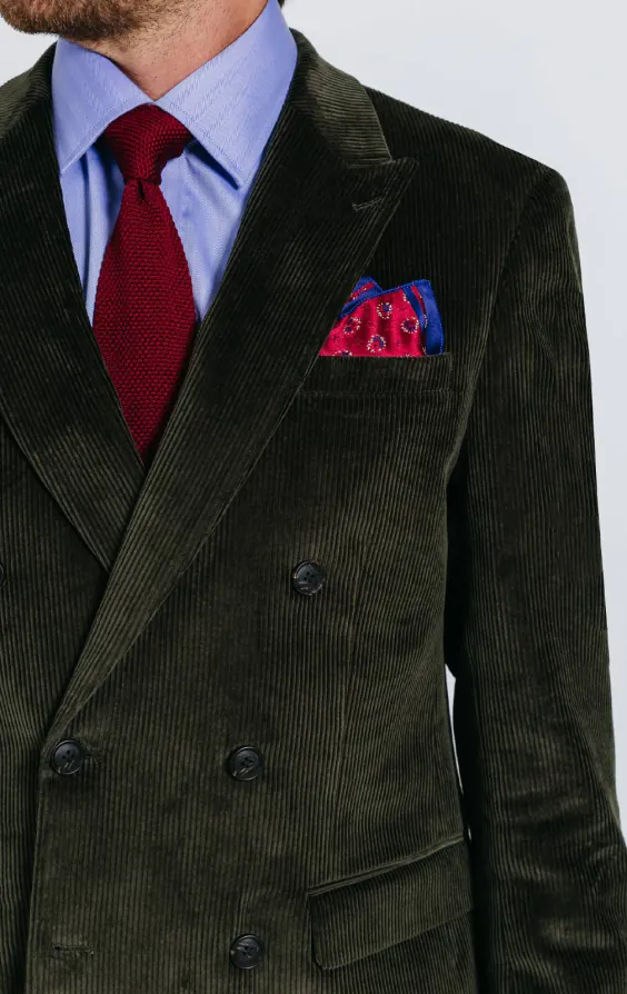 Double Breasted Green Corduroy Jacket - photo 3 Double Breasted Green Corduroy Jacket - photo 3