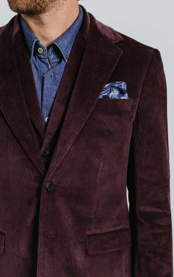 Burgundy Corduroy 3 Piece Suit - photo 4 Burgundy Corduroy 3 Piece Suit - photo 4