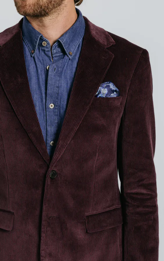 Burgundy Corduroy Jacket - photo 3