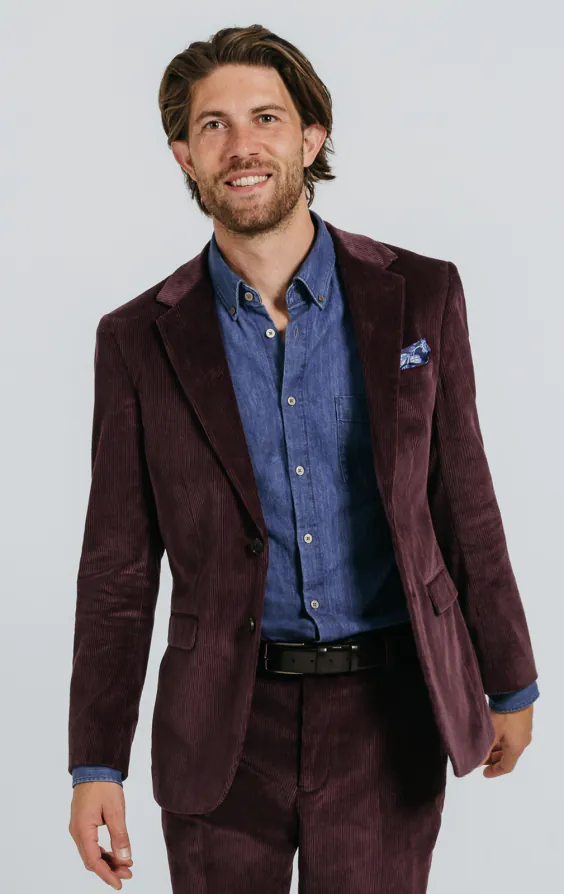 Burgundy Corduroy Jacket