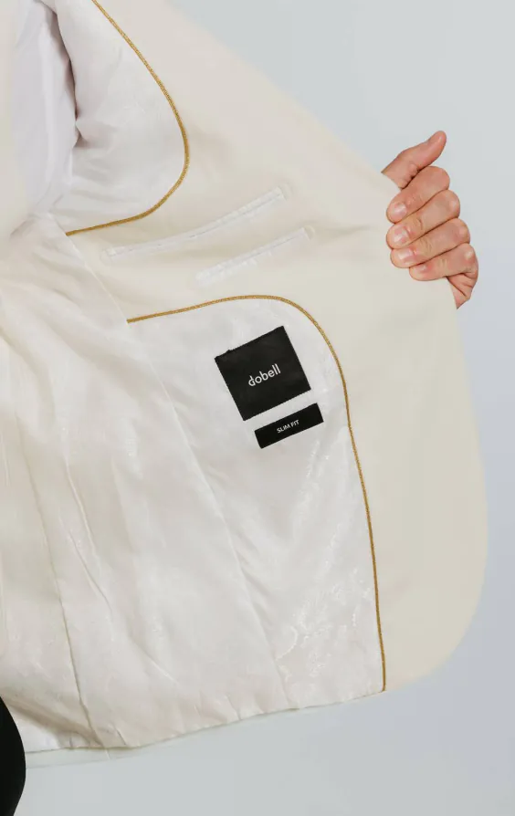 White Peak Lapel Slim Fit Tuxedo Jacket - photo 4 White Peak Lapel Slim Fit Tuxedo Jacket - photo 4