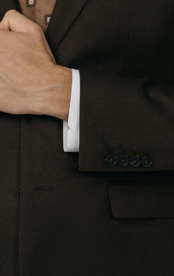 Brown Twill Suit Jacket - photo 2 Brown Twill Suit Jacket - photo 2